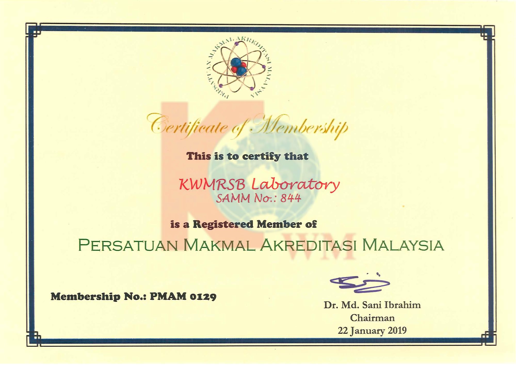 MALAYSIAN ASSOCIATION OF ACCREDITED LABORATORIES